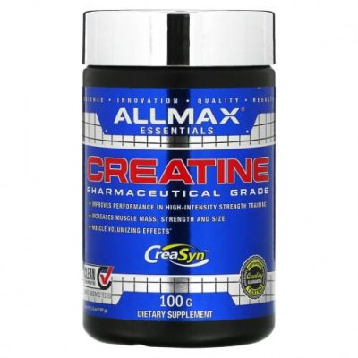 ALLMAX Nutrition, креатин, фармацевтическая степень чистоты, 100 г (3,53 унции) / Моногидрат креатина | Аптека | V4.Ru: Маркетплейс