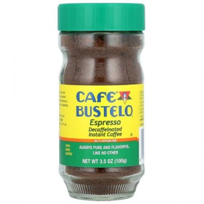 Caf? Bustelo, Espresso, растворимый кофе без кофеина, 3,5 унции (100 г) / Растворимый кофе | Аптека | V4.Ru: Маркетплейс