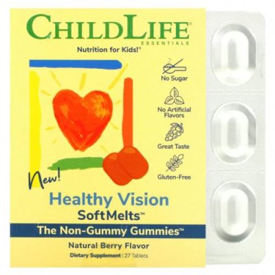 ChildLife, Healthy Vision SoftMelts, натуральный ягодный вкус, 27 таблеток / Здоровье детей | Аптека | V4.Ru: Маркетплейс