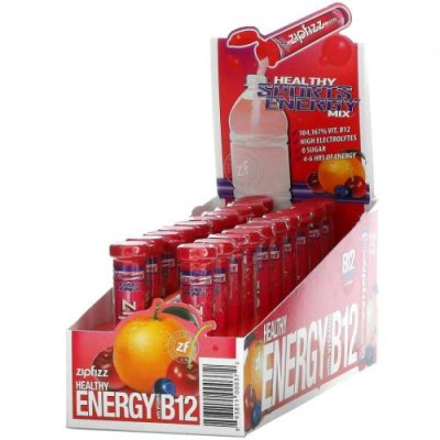 Zipfizz, Healthy Energy Mix With Vitamin B12, Fruit Punch, 20 Tubes, 0.39 oz (11 g) Each / B12 | Аптека | V4.Ru: Маркетплейс