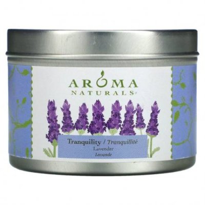 Aroma Naturals, Soy VegePure, свеча Tranquility, удобна для путешествий, лаванда, 79,38 г (2,8 унции) / Свечи | Аптека | V4.Ru: Маркетплейс