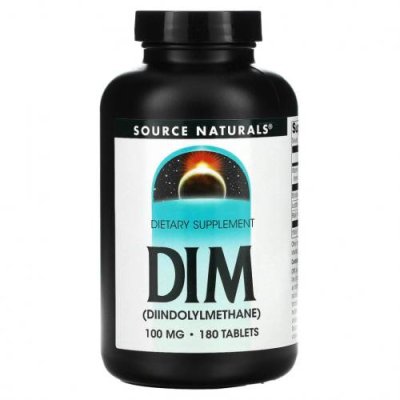 Source Naturals, DIM (дииндолилметан), 100 мг, 180 таблеток / Дииндолилметан (DIM) | Аптека | V4.Ru: Маркетплейс