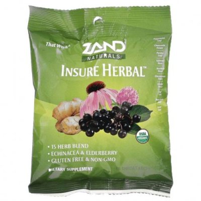 Zand, Naturals, органические травы, 18 пастилок для горла / Пастилки от кашля и боли в горле | Аптека | V4.Ru: Маркетплейс