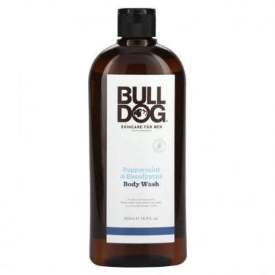 Bulldog Skincare For Men, Гель для душа, мята и эвкалипт, 16,9 жидких унций (500 мл) / Мужской гель для ванны и душа | Аптека | V4.Ru: Маркетплейс