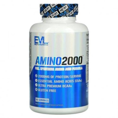 EVLution Nutrition, Amino 2000`` 150 растительных капсул / Смеси аминокислот | Аптека | V4.Ru: Маркетплейс