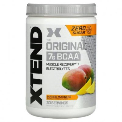 Xtend, The Original, 7 г аминокислот с разветвленной цепью (BCAA), со вкусом манго, 420 г (14,8 унции) / BCAA | Аптека | V4.Ru: Маркетплейс