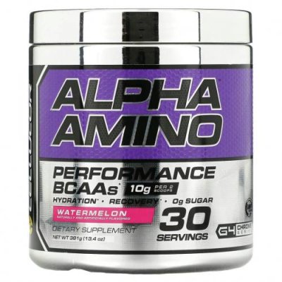 Cellucor, Alpha Amino, аминокислоты с разветвленной цепью для эффективности тренировок, арбуз, 13,4 унции (381 г) / Смеси аминокислот | Аптека | V4.Ru: Маркетплейс