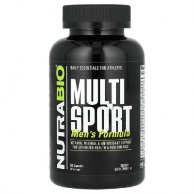 NutraBio Labs, MultiSport, добавка для мужчин, 120 капсул V-Cap / Мультивитамины | Аптека | V4.Ru: Маркетплейс