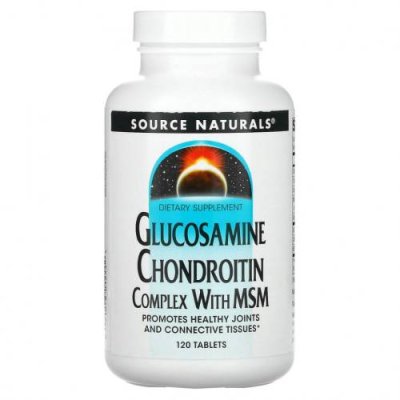 Source Naturals, Glucosamine Chondroitin Complex with MSM, 120 таблеток / Препараты с глюкозамином | Аптека | V4.Ru: Маркетплейс