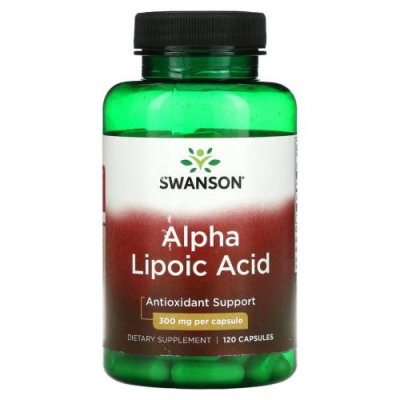 Swanson, Alpha Lipoic Acid, Antioxidant, 300 mg, 120 Capsules / Альфа-липоевая кислота | Аптека | V4.Ru: Маркетплейс