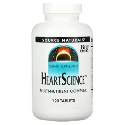 Source Naturals, Heart Science, комплекс мультинутриентов, 120 таблеток / Мультивитамины | Аптека | V4.Ru: Маркетплейс