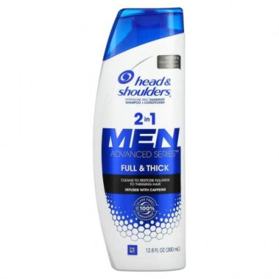 Head & Shoulders, Men Advanced Series, шампунь и кондиционер 2 в 1, для насыщенной и густой кожи, 380 мл (12,8 жидк. Унции) / Мужской шампунь | Аптека | V4.Ru: Маркетплейс