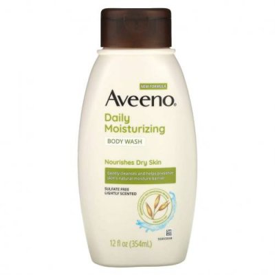 Aveeno, Увлажняющий Гель для Душа с Активными Натуральными Компонентами, 12 жидких унций (354 мл) / Гель для тела и гель для душа | Аптека | V4.Ru: Маркетплейс