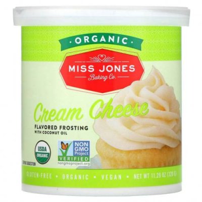 Miss Jones Baking Co, Органическая глазурь, сливочный сыр, 320 г (11,29 унции) / Глазурь | Аптека | V4.Ru: Маркетплейс