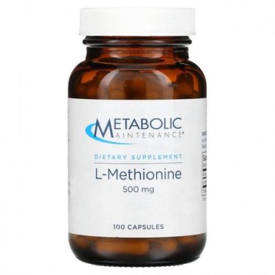 Metabolic Maintenance, L-метионин, 500 мг, 100 капсул / L-метионин | Аптека | V4.Ru: Маркетплейс