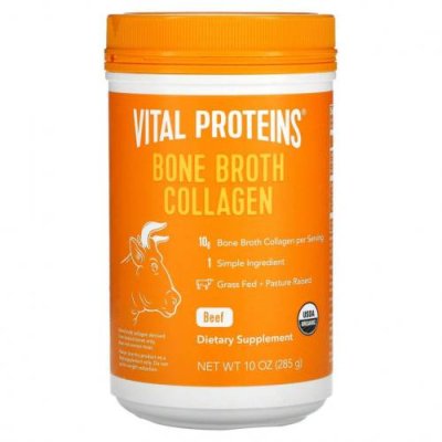 Vital Proteins, Коллаген из костного бульона, говядина, 285 г (10 унций) / Костный бульон | Аптека | V4.Ru: Маркетплейс