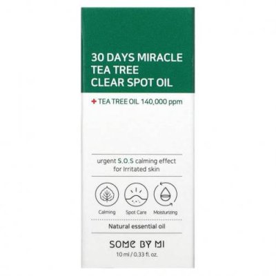 Some By Mi, Масло 30 Days Miracle Tea Tree Clear Spot Oil, 10 мл / Терапия для кожи | Аптека | V4.Ru: Маркетплейс