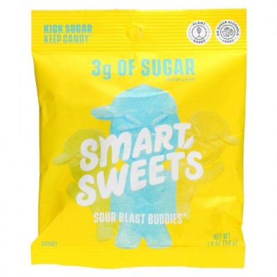 SmartSweets, Sour Blast Buddies, ягоды, голубая малина, лайм, лимон, апельсин, 50 г (1,8 унции) / Леденцы | Аптека | V4.Ru: Маркетплейс