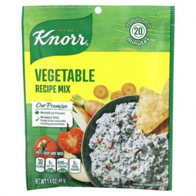 Knorr, Смесь 'Овощной рецепт', 1,4 унции (40 г) / Бульоны и мясные отвары | Аптека | V4.Ru: Маркетплейс