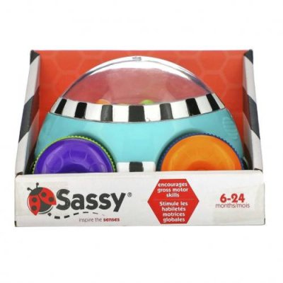 Sassy, Inspire the Senses, Pop n 'Push Car, машинка для детей в возрасте 6–24 месяца, 1 машинка / Игрушки | Аптека | V4.Ru: Маркетплейс