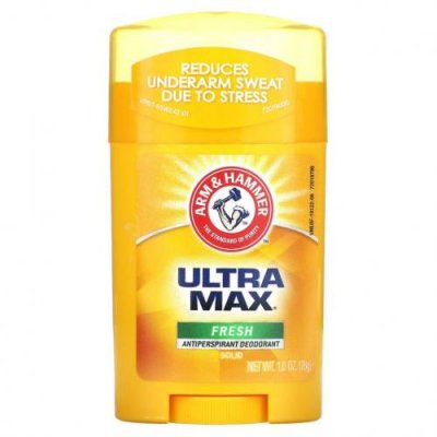 Arm & Hammer, UltraMax — твердый дезодорант с антиперспирантом, для мужчин, аромат свещести, 1,0 унция (28 г) / Дезодоранты | Аптека | V4.Ru: Маркетплейс