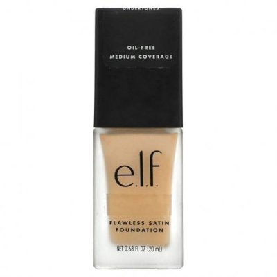 E.L.F., Flawless Satin Foundation, без масла, натуральная, 20 мл (0,68 жидк. Унции) / Тональная основа | Аптека | V4.Ru: Маркетплейс