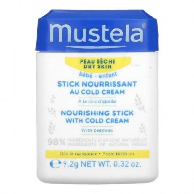 Mustela, Baby, питательный стик с холодным кремом, 9,2 г (0,32 унции) / Детские лосьоны | Аптека | V4.Ru: Маркетплейс