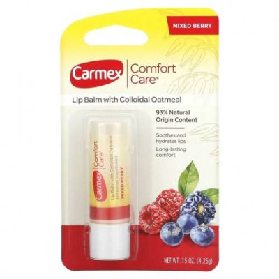 Carmex, Бальзам для губ Comfort Care, смесь ягод, 4,25 г (0,15 унции) / Бальзам для губ | Аптека | V4.Ru: Маркетплейс