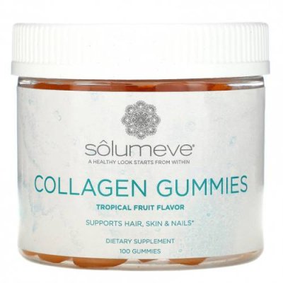 Solumeve, Коллагеновые жевательные таблетки, без желатина, вкус тропических фруктов, 100 жевательных таблеток / Коллаген, добавки | Аптека | V4.Ru: Маркетплейс