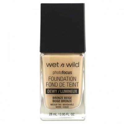 wet n wild, PhotoFocus Foundation, бронзово-бежевый, 28 мл (0,95 жидк. Унции) / Тональная основа | Аптека | V4.Ru: Маркетплейс