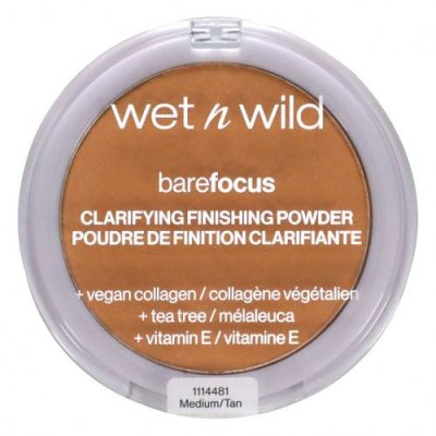 wet n wild, Barefocus, осветляющая финишная пудра, средний / коричневый, 7,8 г (0,27 унции) / Пудра и спреи для фиксации макияжа | Аптека | V4.Ru: Маркетплейс