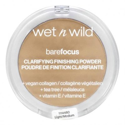 wet n wild, Barefocus, очищающая финишная пудра, светлая / средняя, 7,8 г (0,27 унции) / Пудра и спреи для фиксации макияжа | Аптека | V4.Ru: Маркетплейс