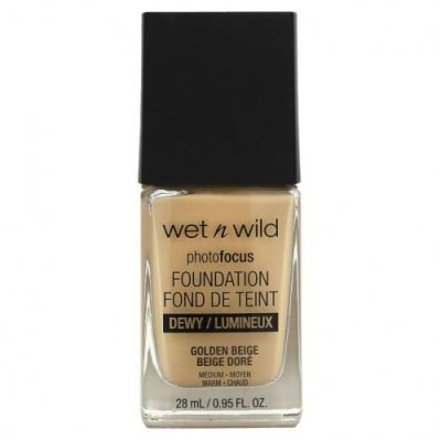 wet n wild, PhotoFocus Foundation, золотисто-бежевый, 28 мл (0,95 жидк. Унции) / Тональная основа | Аптека | V4.Ru: Маркетплейс