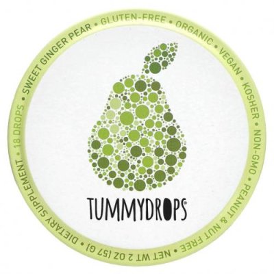 Tummydrops, Сладкая имбирная груша, 18 капель, 57 г (2 унции) / Средства от газообразования и вздутия | Аптека | V4.Ru: Маркетплейс