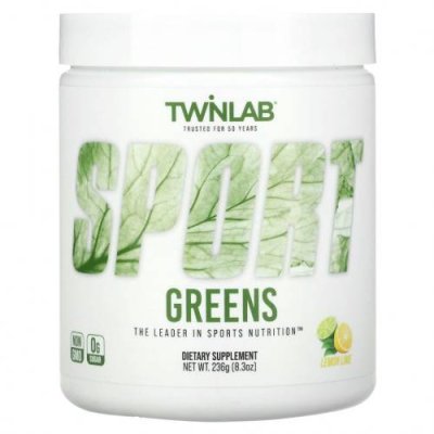 Twinlab, Sport Greens, лимон и лайм, 236 г (8,3 унции) / Зеленые смеси | Аптека | V4.Ru: Маркетплейс