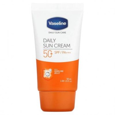 Vaseline, Daily Sun Care, ежедневный солнцезащитный крем, SPF 50+ PA +++, 50 мл (1,69 жидк. Унции) / Солнцезащитные средства | Аптека | V4.Ru: Маркетплейс