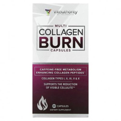 Vitauthority, Multi Collagen Burn, 60 капсул / Коллаген, добавки | Аптека | V4.Ru: Маркетплейс