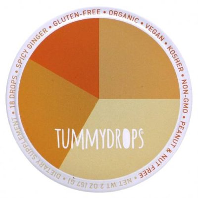 Tummydrops, Пряный имбирь, 18 капель, 57 г (2 унции) / Средства от газообразования и вздутия | Аптека | V4.Ru: Маркетплейс