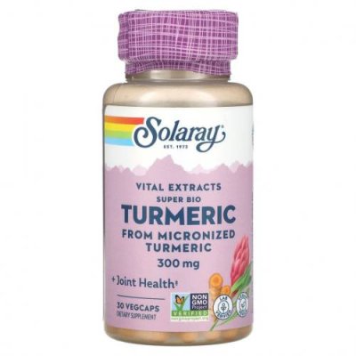 Solaray, Vital Extracts Super Bio Turmeric, 300 мг, 30 растительных капсул / Куркума и куркумин | Аптека | V4.Ru: Маркетплейс