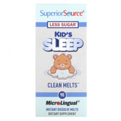 Superior Source, Kid's Sleep, Clean Melts, 90 Instant Dissolve Melts / Детские добавки для сна | Аптека | V4.Ru: Маркетплейс