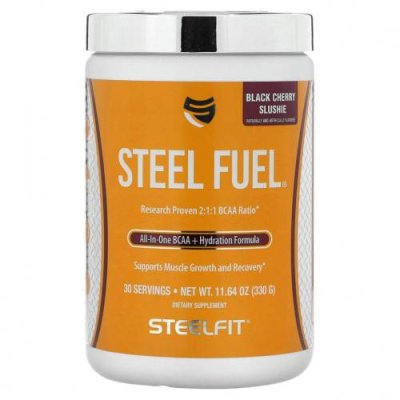 SteelFit, Steel Fuel, сладкая вишня, 330 г (11,64 унции) / BCAA | Аптека | V4.Ru: Маркетплейс