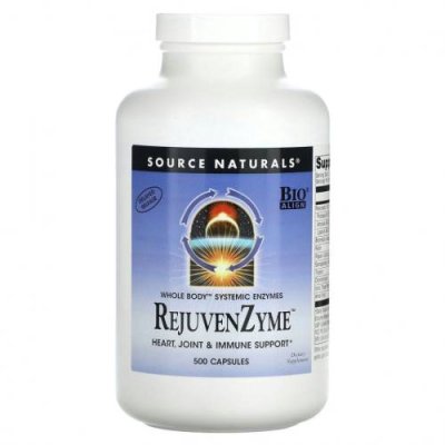 Source Naturals, RejuvenZyme`` 500 капсул / Кости, суставы и хрящи | Аптека | V4.Ru: Маркетплейс