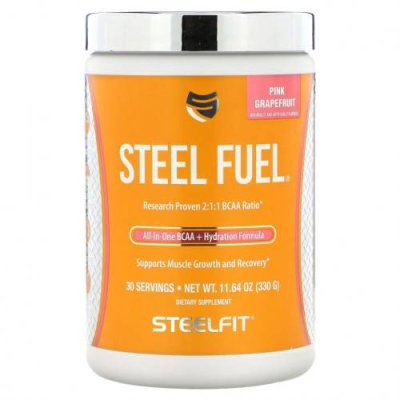 SteelFit, Steel Fuel, розовый грейпфрут, 330 г (11,64 унции) / BCAA | Аптека | V4.Ru: Маркетплейс