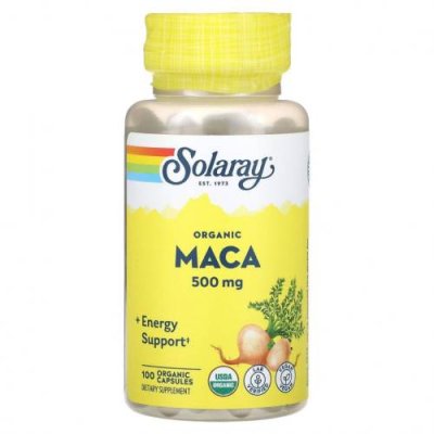 Solaray, Organic Maca, 500 mg, 100 Organic Capsules / Мака | Аптека | V4.Ru: Маркетплейс