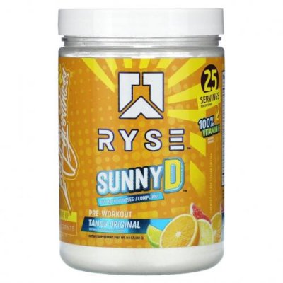 Ryse Supps, Pre-Workout, Sunny D, оригинальный вкус, 280 г (9,9 унции) / Стимуляторы | Аптека | V4.Ru: Маркетплейс