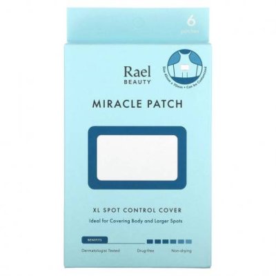 Rael, Inc., Beauty, Miracle Patch, покрытие для борьбы с пятнами, XL, 6 патчей / Тканевые маски | Аптека | V4.Ru: Маркетплейс