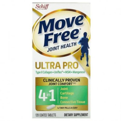 Schiff, Move Free Joint Health, Ultra Pro, 120 таблеток в оболочке / Кости, суставы и хрящи | Аптека | V4.Ru: Маркетплейс