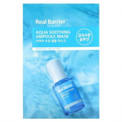 Real Barrier, Aqua Soothing Ampoule Beauty Mask, 10 шт., 28 мл (0,95 жидк. Унции) / Тканевые маски | Аптека | V4.Ru: Маркетплейс