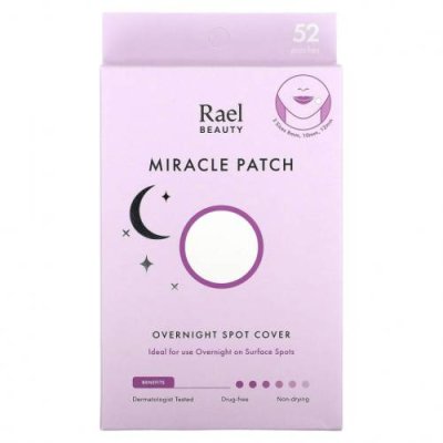 Rael, Inc., Beauty, Miracle Patch, ночное покрытие, 52 патча / Тканевые маски | Аптека | V4.Ru: Маркетплейс