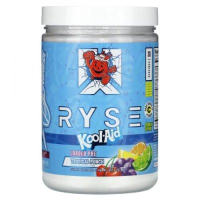 Ryse Supps, Loaded Pre, Kool-Aid, тропический пунш, 372 г (13,1 унции) / Стимуляторы | Аптека | V4.Ru: Маркетплейс